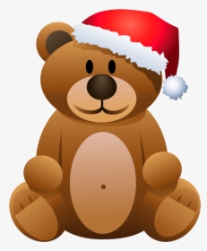 Toy Clipart Xmas - Christmas Teddy Bear Clipart, HD Png Download, Free Download