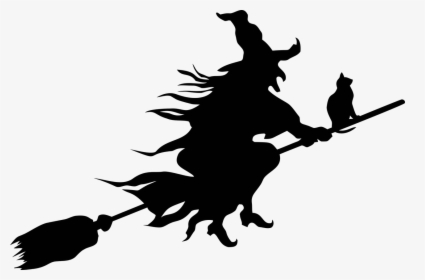 Bruja, El Mal, De Miedo, Escalofriante, Halloween - Witch On Broomstick Clipart, HD Png Download, Free Download