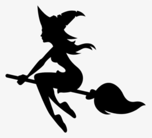 Young Witch On Broom - Don T Be A Basic Witch, HD Png Download, Free Download