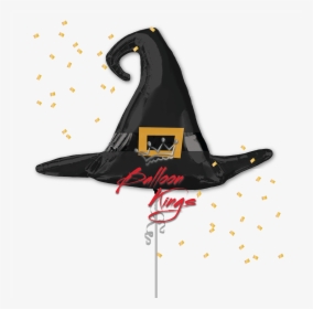 Satin Black Witch Hat - Halloween Balloon Bouquets, HD Png Download, Free Download