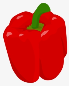 Pimiento,bell Pepper,natural Foods - Red Bell Pepper Clipart, HD Png Download, Free Download