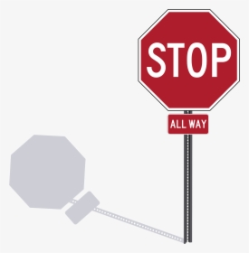 Stop Sign Vector Graphics Stop 2 Image Clipart - Drawing Of A Stop Sign, HD Png Download, Free Download