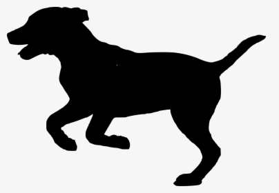 Silueta, Perro, Perrito, Animales, Casa De Perro - Running Dog Silhouette, HD Png Download, Free Download