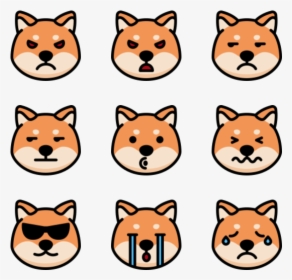Shiba Inu Dog Emoticons - Cat Emoticons, HD Png Download, Free Download