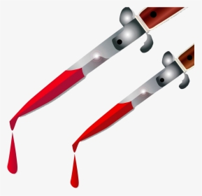 Transparent Bloody Knife Png - Red Knife With Blood Transparent, Png Download, Free Download