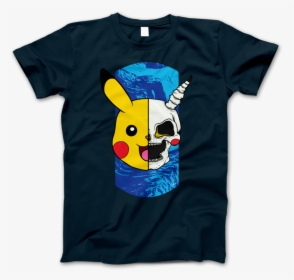 Linden Shop Pokemon Pikachu Frontshirt Navy, HD Png Download, Free Download