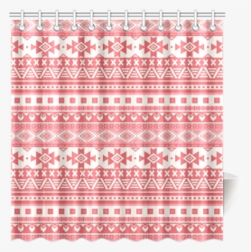 Fancy Tribal Border Pattern 08 Red Shower Curtain 69"x72" - Curtain, HD Png Download, Free Download