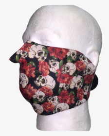 Skull And Roses Full Face Mask - Face Mask, HD Png Download, Free Download