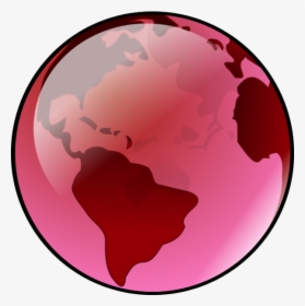 Globe Clipart Pink - Globe Blue, HD Png Download, Free Download