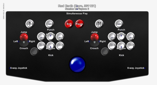 Street Fighter Controls Arcade, HD Png Download, Free Download