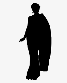 Woman In Saree Silhouette Clip Arts - Sari Woman Silhouette, HD Png Download, Free Download