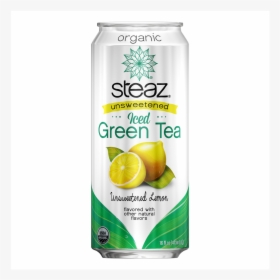 Steaz Unsweetened Lemon Green Tea - Steaz Peach Mango Tea, HD Png Download, Free Download