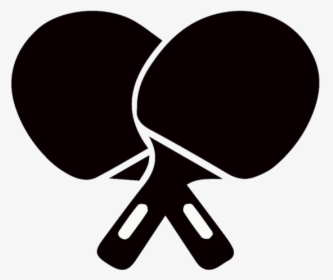 Table Tennis - Table Tennis Racket Clipart Black And White, HD Png Download, Free Download