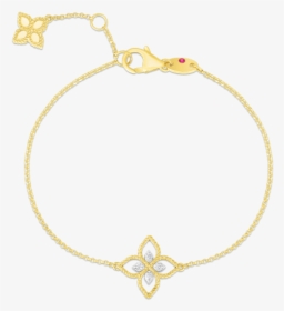 Roberto Coin Open Princess Flower Diamond Bracelet - Roberto Coin, HD Png Download, Free Download