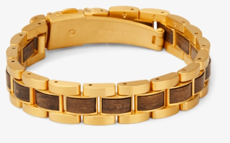 Ebony Gold Mens Moto Bracelet 12mm - Bracelet, HD Png Download, Free Download