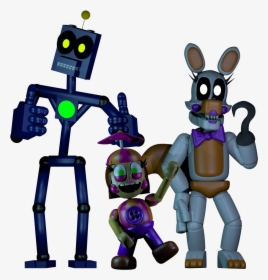 The Npcs From Fnaf World Are Back Together - Fnaf World Endo 2, HD Png Download, Free Download