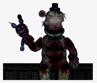 Fnaf Withered Funtime Freddy - Fnaf Shadow Funtime Freddy, HD Png Download, Free Download