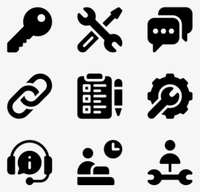 Help & Support - Business Vector Icon Png, Transparent Png, Free Download