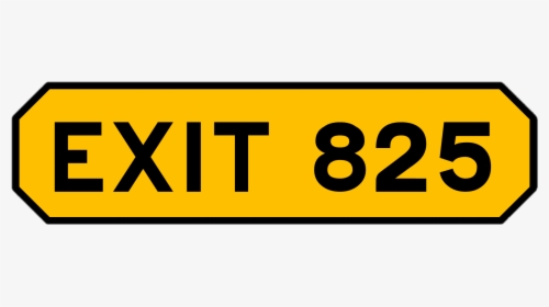 Exit 825 Maran - Sign, HD Png Download, Free Download