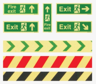 Auto Glow Fire Exit Signages, HD Png Download, Free Download