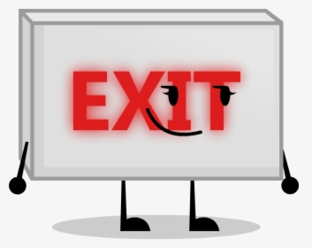 Exit Sign By Realworldanimations - Object Shows Exit Sign, HD Png Download, Free Download