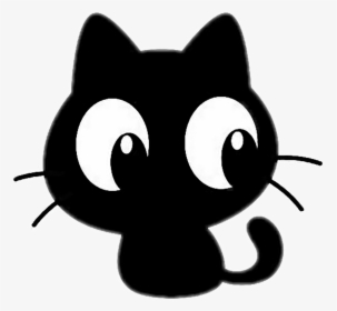 #freetoedit #cute #kawaii #cat #blackcat #chacha #dofus - Cute Black Cat Clipart, HD Png Download, Free Download