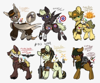 Military Pony Adopts [closed] By Razorfin-adopts - Cartoon, HD Png Download, Free Download