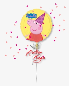 Peppa Pig Round - Birthday Balloons Barbie Png, Transparent Png, Free Download