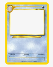 Ice Type Pokemon Cards Blank Stage 1 , Png Download - Pokemon Card Template Ice, Transparent Png, Free Download
