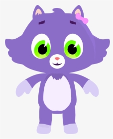 Medium Purple Cat Png - Purple Cat Clip Art, Transparent Png, Free Download