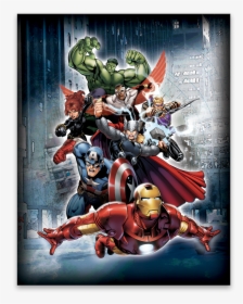 Avengers Flying Forth - Poster Avengers Art, HD Png Download, Free Download