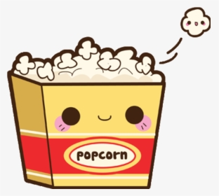 Popcorn Tumblr Wallpapers Picture On High Resolution - Popcorn Kawaii Png, Transparent Png, Free Download