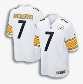 To Get Your Steelers Gear, Click Here - White Ben Roethlisberger Jersey, HD Png Download, Free Download