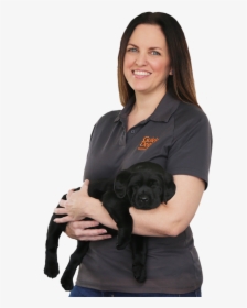 Guide Dogs Team Member Is Holding A Black Guide Dog - Companion Dog, HD Png Download, Free Download