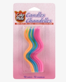 Neon Crazy Curl Candles - Birthday Candle, HD Png Download, Free Download