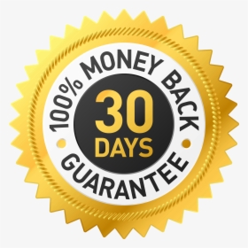 Money Back Guarantee Png - 30 Day Money Back Guarantee Badge Png, Transparent Png, Free Download