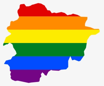 725px-lgbt Flag Map Of Andorra - Clipart Flag Map Of Andorra Svg Wikimedia Commons, HD Png Download, Free Download