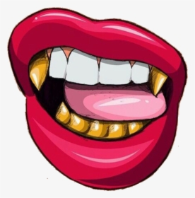 #boca #png - Cartoon Lips With Grill, Transparent Png, Free Download