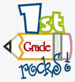 1st Grade Rocks Pencil Clipart Png - 1st Grade, Transparent Png, Free Download