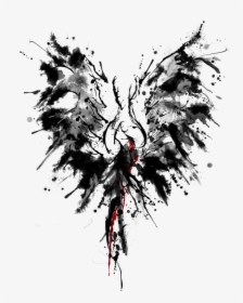 Phoenix, Watercolour, Tattoo - Phoenix Abstract, HD Png Download, Free Download