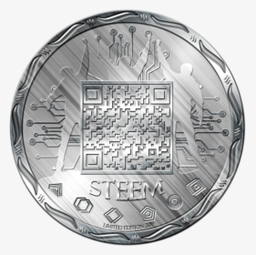 Moneda Steen Trasera Plateada Bordes De Relieve - Emblem, HD Png Download, Free Download