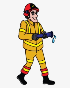 Clip Art Fireman Drawing Free Download, HD Png Download, Free Download