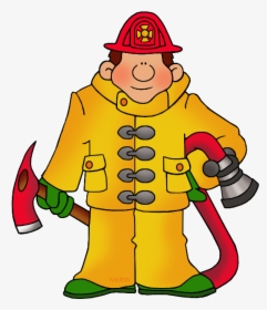 Occupations Clip Art By - Fireman Clip Art, HD Png Download, Free Download