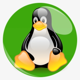 Green Penguin, Linux, Mascot, Cartoon Character, Fig, - Linux Pinguin, HD Png Download, Free Download