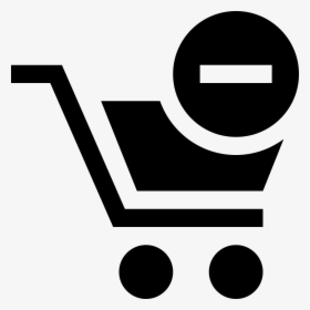 Shopping Cart With Minus Sign - Delete From Cart Icon, HD Png Download, Free Download