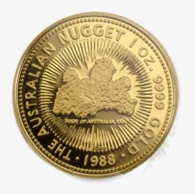 1988 1 Oz Gold Coin Australian Nugget, HD Png Download, Free Download