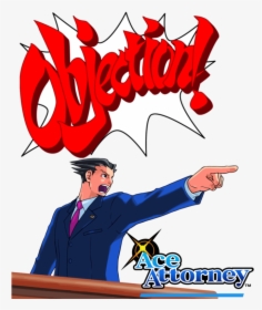 Ace Attorney Objection Gif, HD Png Download, Free Download