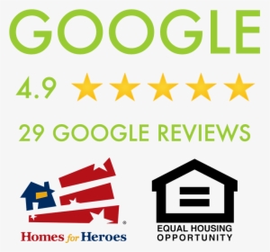 Google Review Png File - Homes For Heroes Logo, Transparent Png, Free Download
