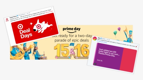 Example Of Prime Day Sales By Ebay And Target - Cartoon, HD Png Download, Free Download
