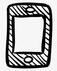 Mobile Phone Sketch - Mobile Png Icon Sketch, Transparent Png, Free Download